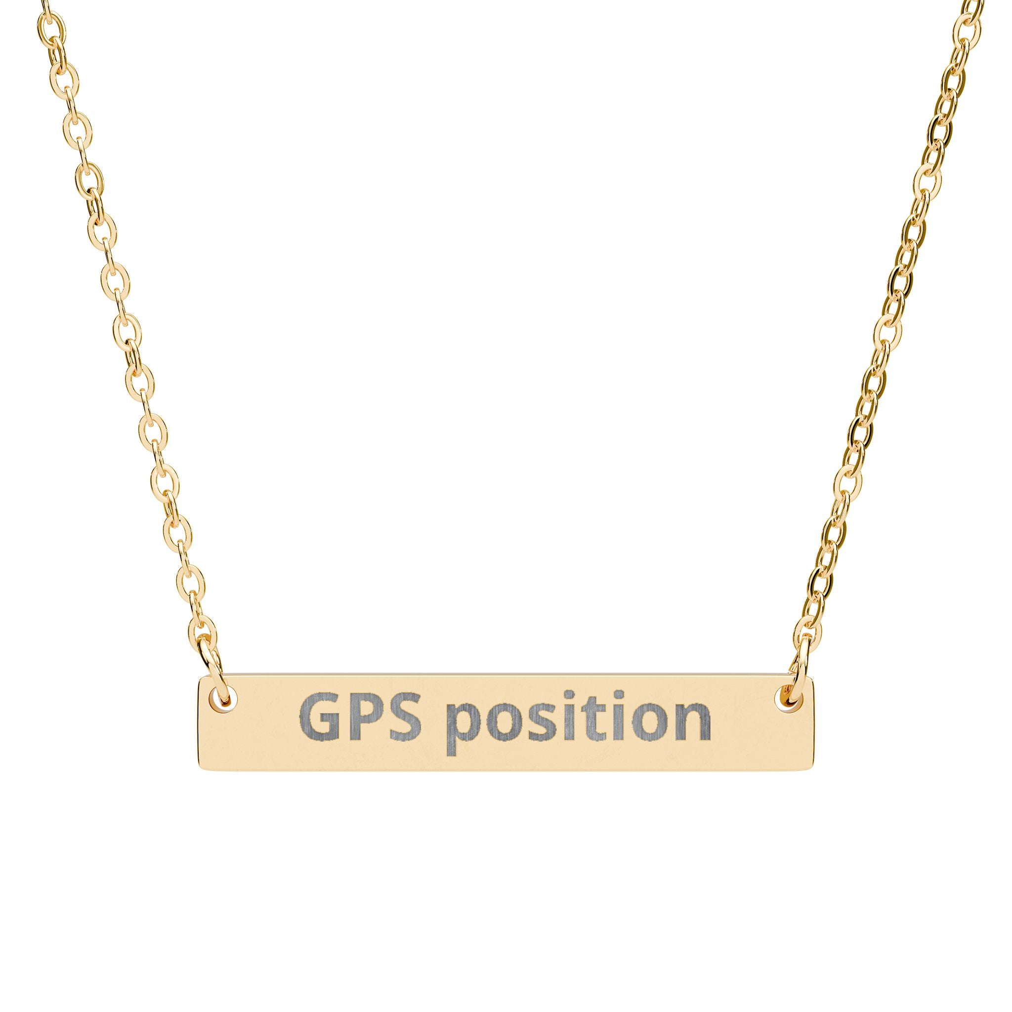 Pendentif Souvenir Linkyworld — Coordonnées GPS gravées